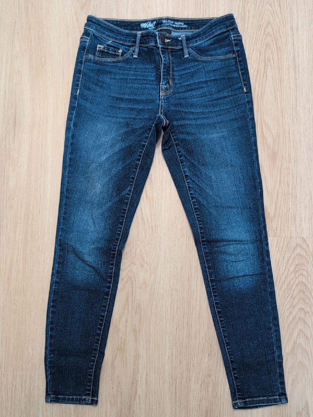 Women's Dark Blue Stretch Jeggings - Slim Fit